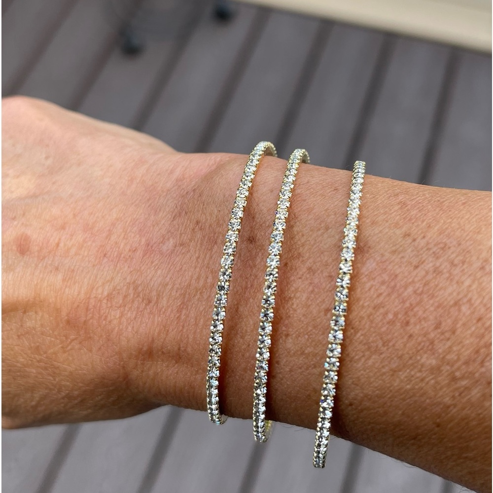 Swarovski crystal bracelet listing is for 3 You can dress it up or dress it down
